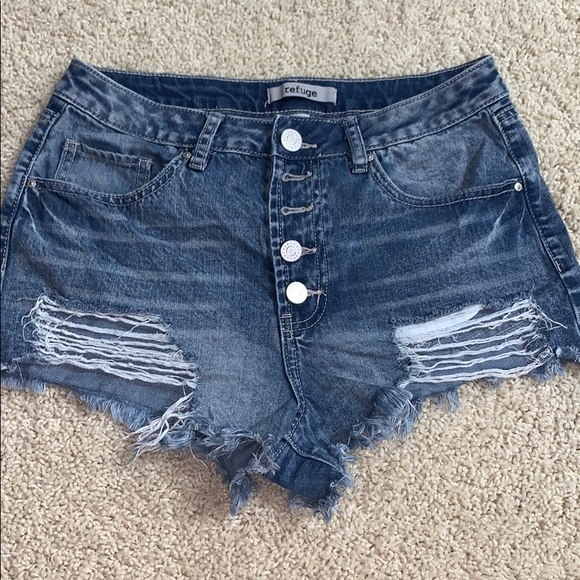 Charlotte Russe Pants - jean shorts w/ rips